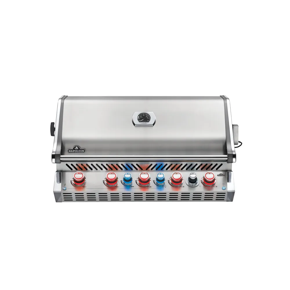 Napoleon Prestige PRO 665, Edelstahl, Einbaugrill, inkl. Drehspieß
