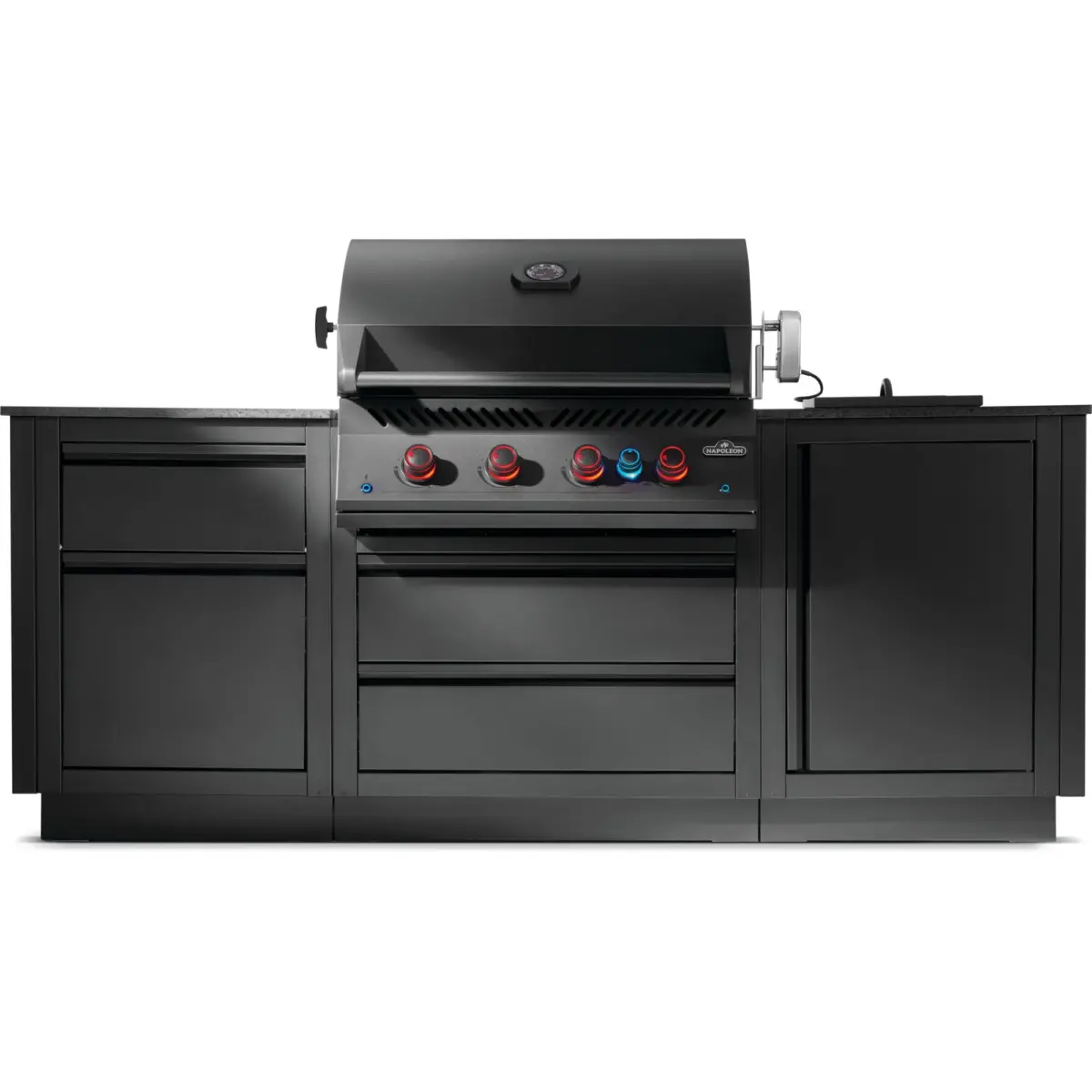 Napoleon Oasis Compact 105, mit BIG32-1 und Einbau SIZZLE ZONE