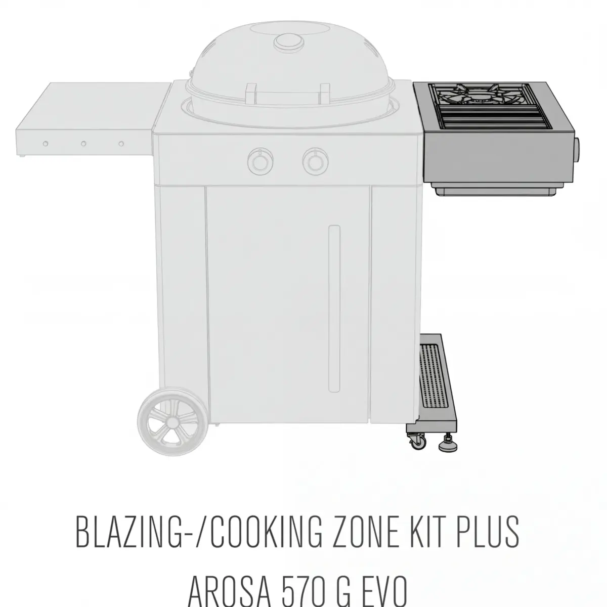 Outdoorchef Einbaugrill Arosa Blazing- und Cookingzone G H
