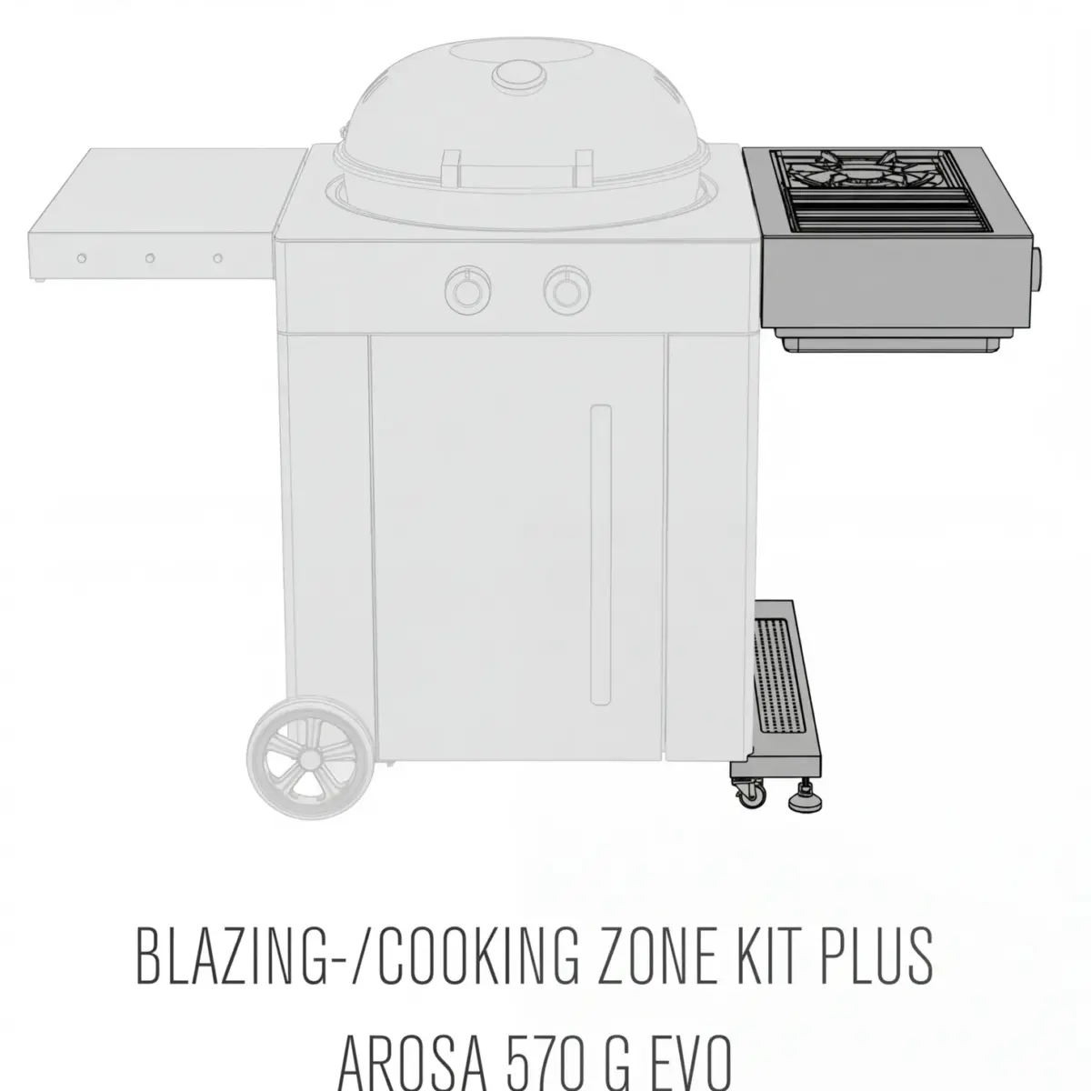 Outdoorchef Einbaugrill Arosa Blazing- und Cookingzone G H