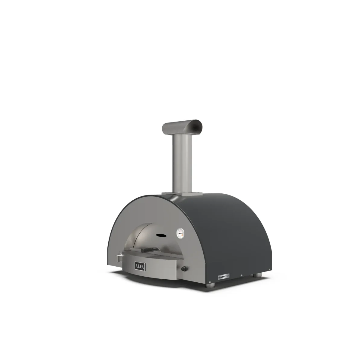 Alfa Forni Classico 2 Pizze Schiefer Grau