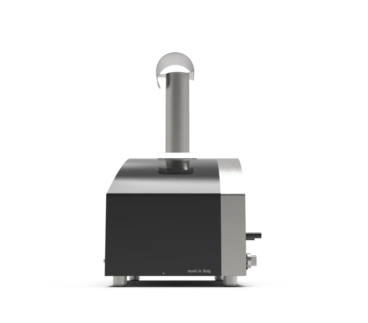 Alfa Forni Futuro 2 Pizze Silber Schwarz