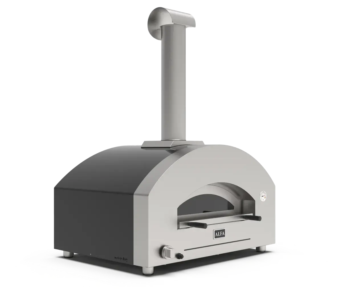 Alfa Forni Futuro 4 Pizze Silber Schwarz