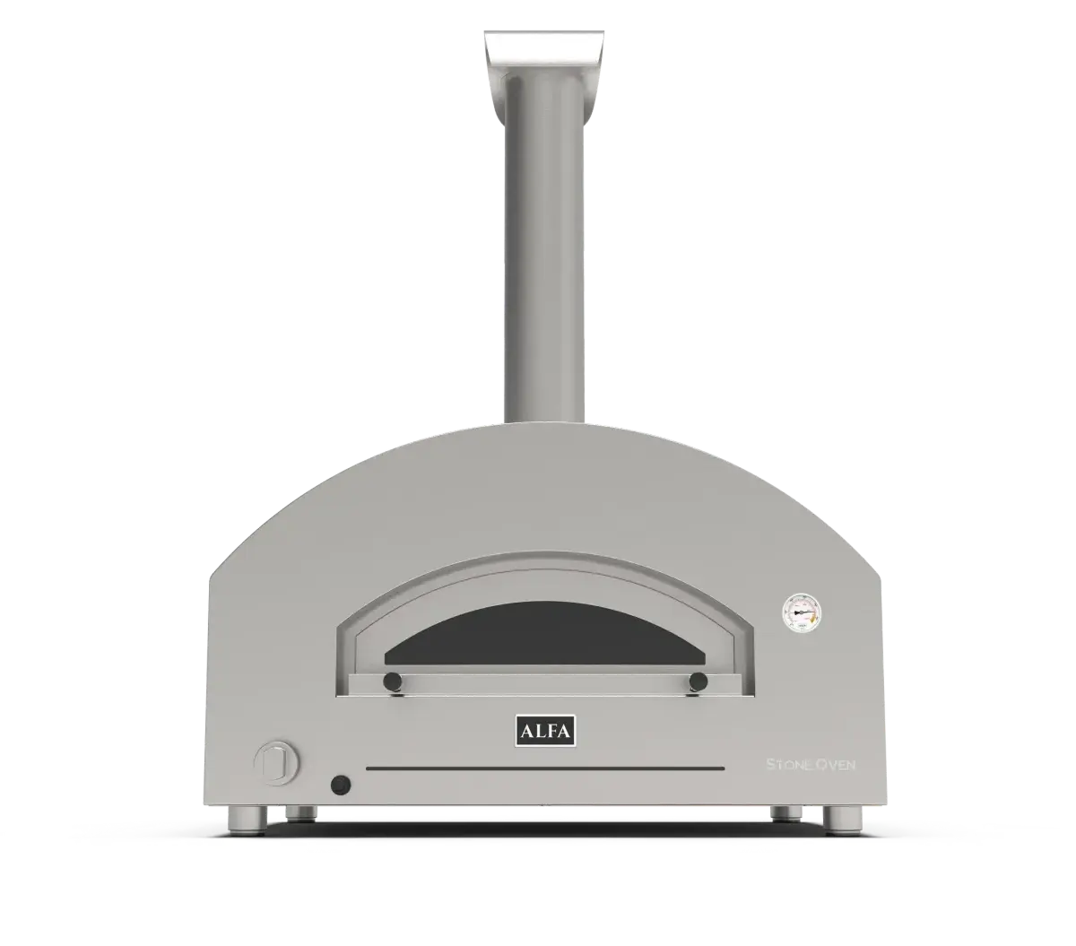 Alfa Forni Futuro 4 Pizze Silber Schwarz