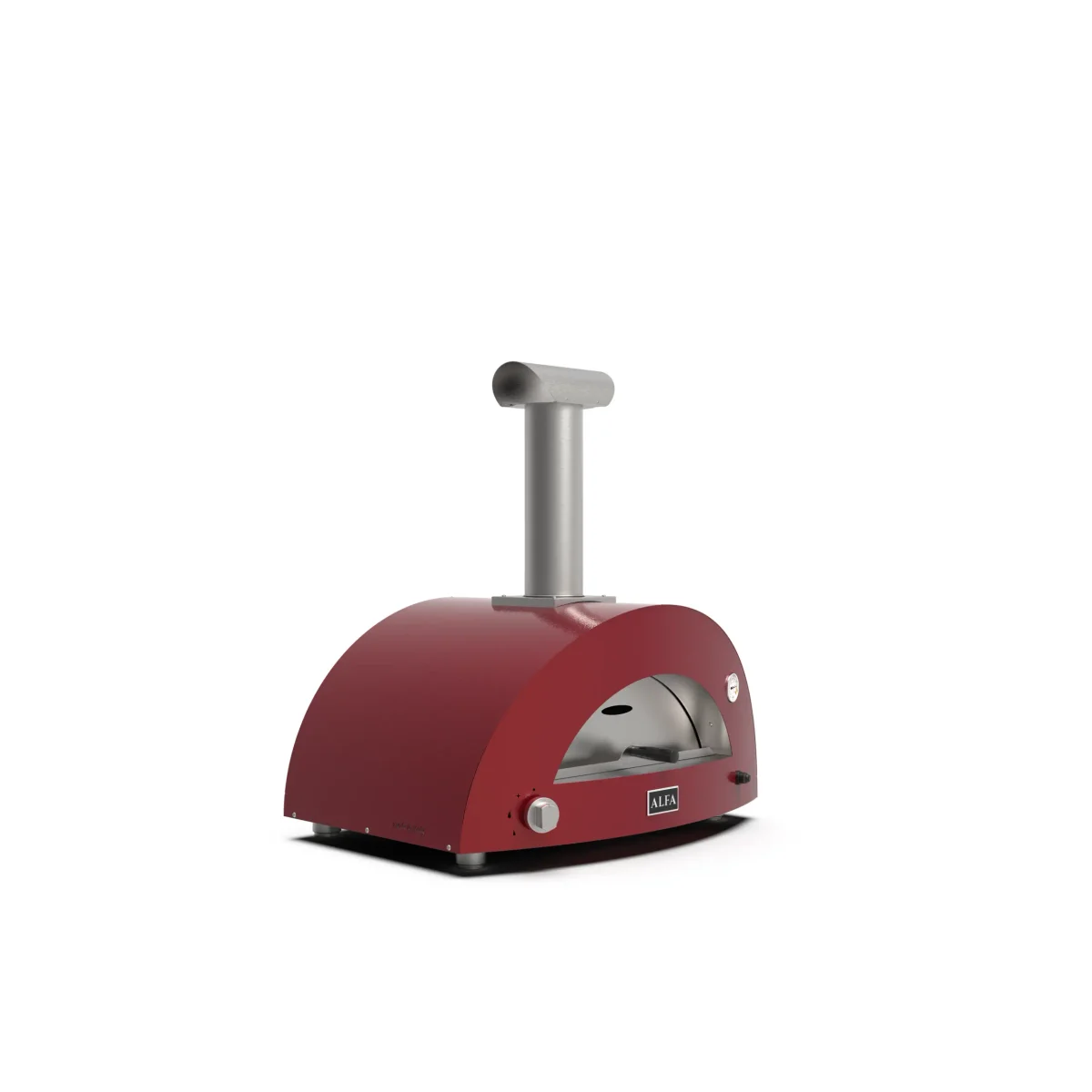 Alfa Forni Moderno 2 Pizze Holz Antik Rot